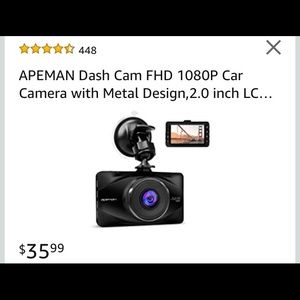 Apeman Dash Camera 3.0 LCD screen